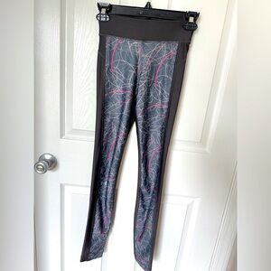 NWOT Under Armour Black and Pink Leggings High-Waist Stretch